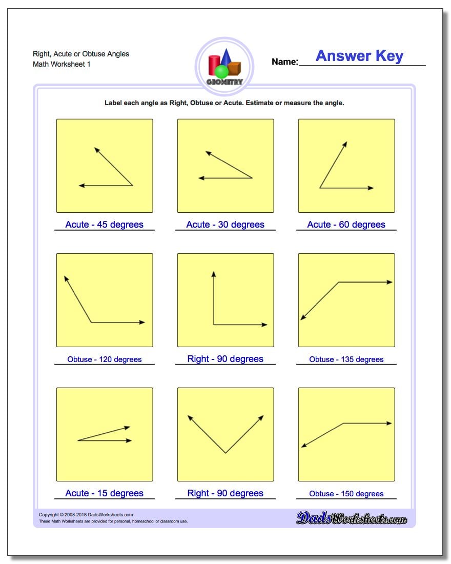 Angles, Right, Obtuse, Acute learning, multiplication, free worksheets, and worksheets for teachers Right Acute And Obtuse Angles Worksheets 1025 x 810