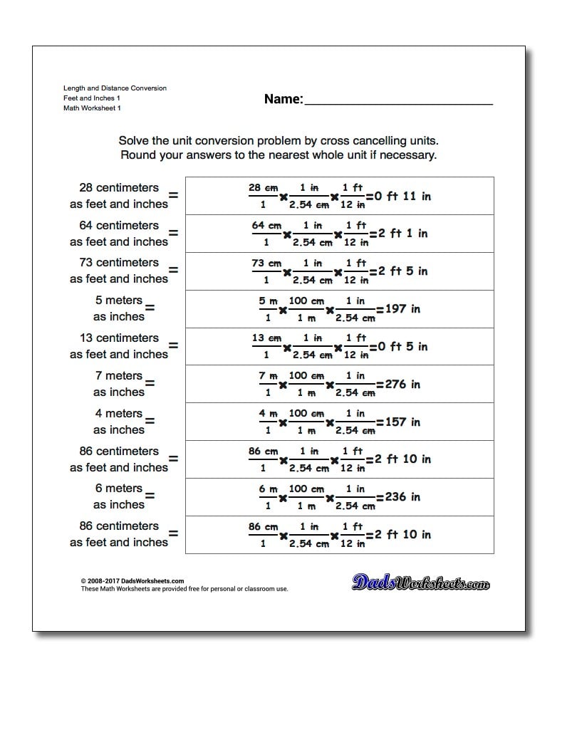 Customary and Metric