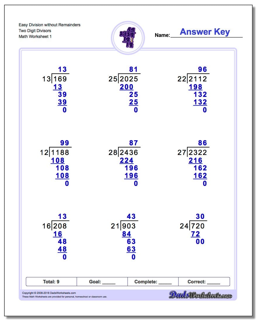 Division Worksheets 2 Digit Divisor 28-divide-by-30