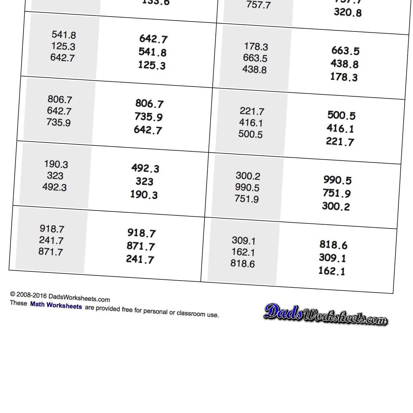 math-worksheets-ordering-numbers-vertical