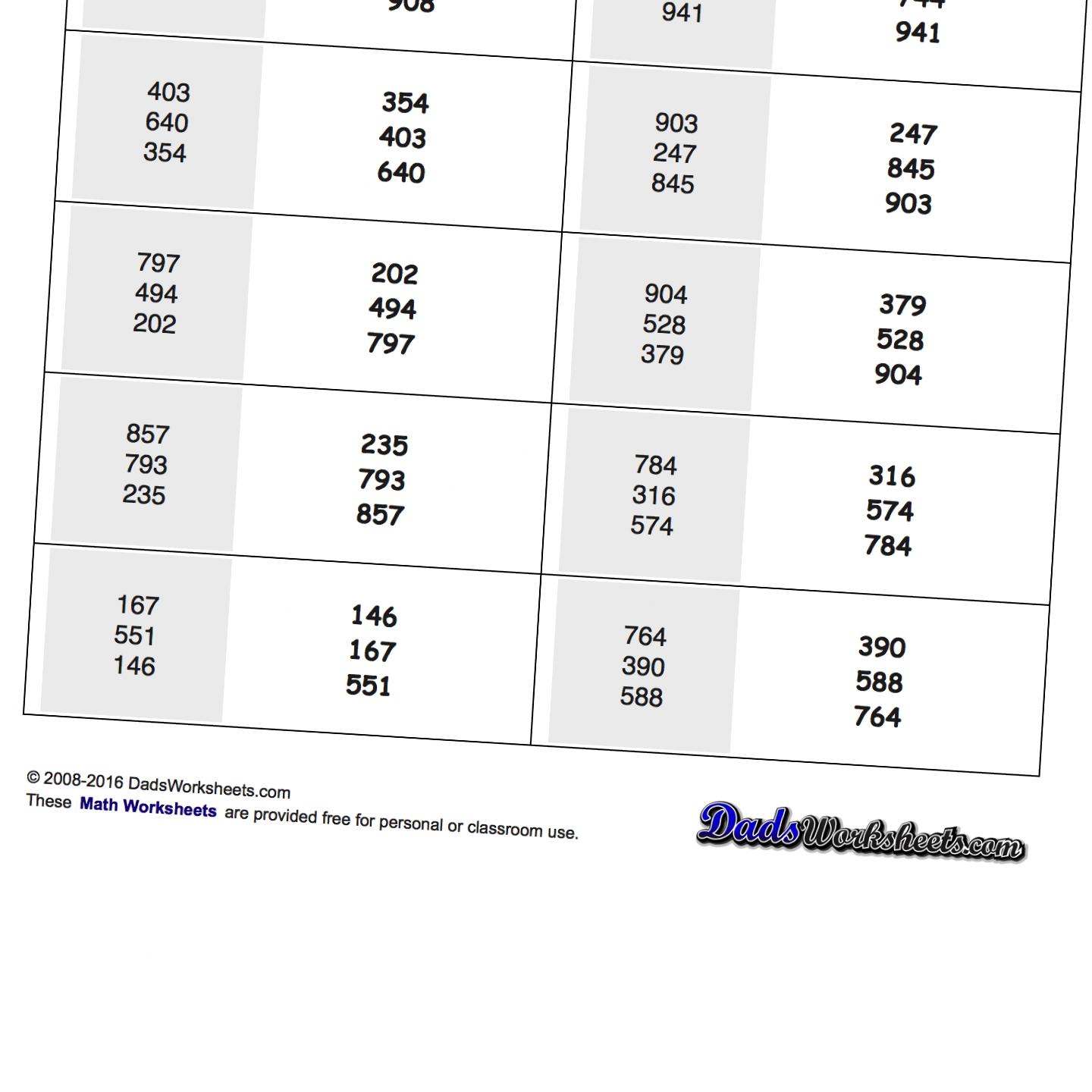 ordering-numbers-worksheet-arrange-the-numbers-from-greatest-to-least-mathematics-stock-vector