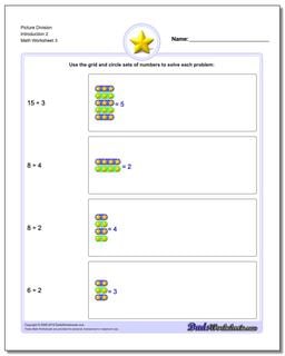 Picture Division Worksheet Introduction 2