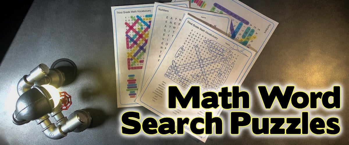 Math Word Search Puzzles