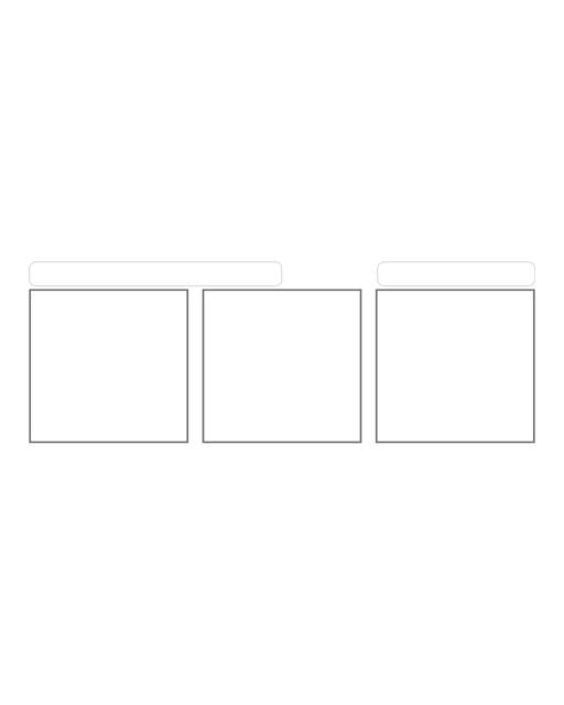Comic strip template printables in PDF format for manga, newspaper or other styles. Panel 3 panel, 4 panel, 5 panel and more layouts in various styles, including with speech bubbles. 3 Panel Single With Title