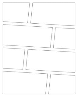 Charts and Printables: Comic Strip Template : Angled Panels 8 Panels V3