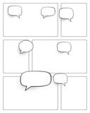 Charts and Printables: Comic Strip Template : Speech Bubbles 6 Panel V2