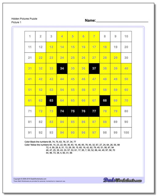 Fill In The Missing Spaces On This Hundreds Chart Piece