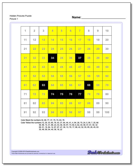 Hundreds Chart Pictures Designs