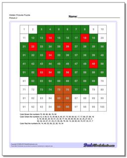 Hundreds Chart Puzzles Instructions