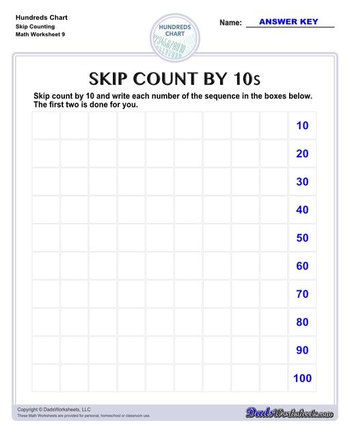 Hundreds charts and worksheets for basic number sense, skipping counting and more! If you