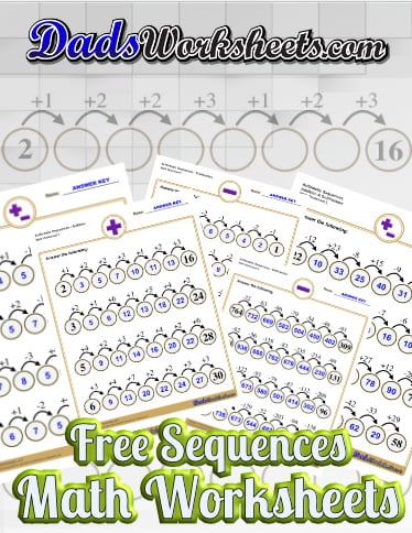 Addition Sequences Worksheets