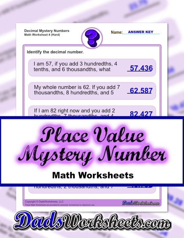 Place Value Worksheets