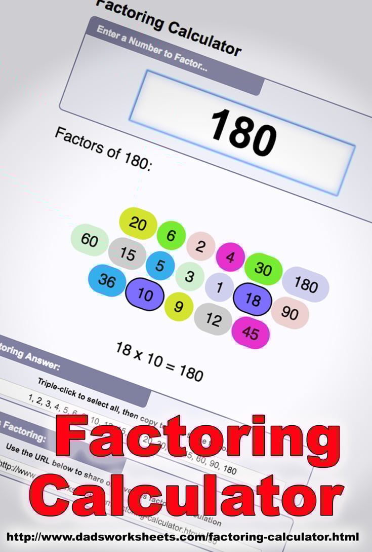 Factor Calculator: Find All Positive Factors