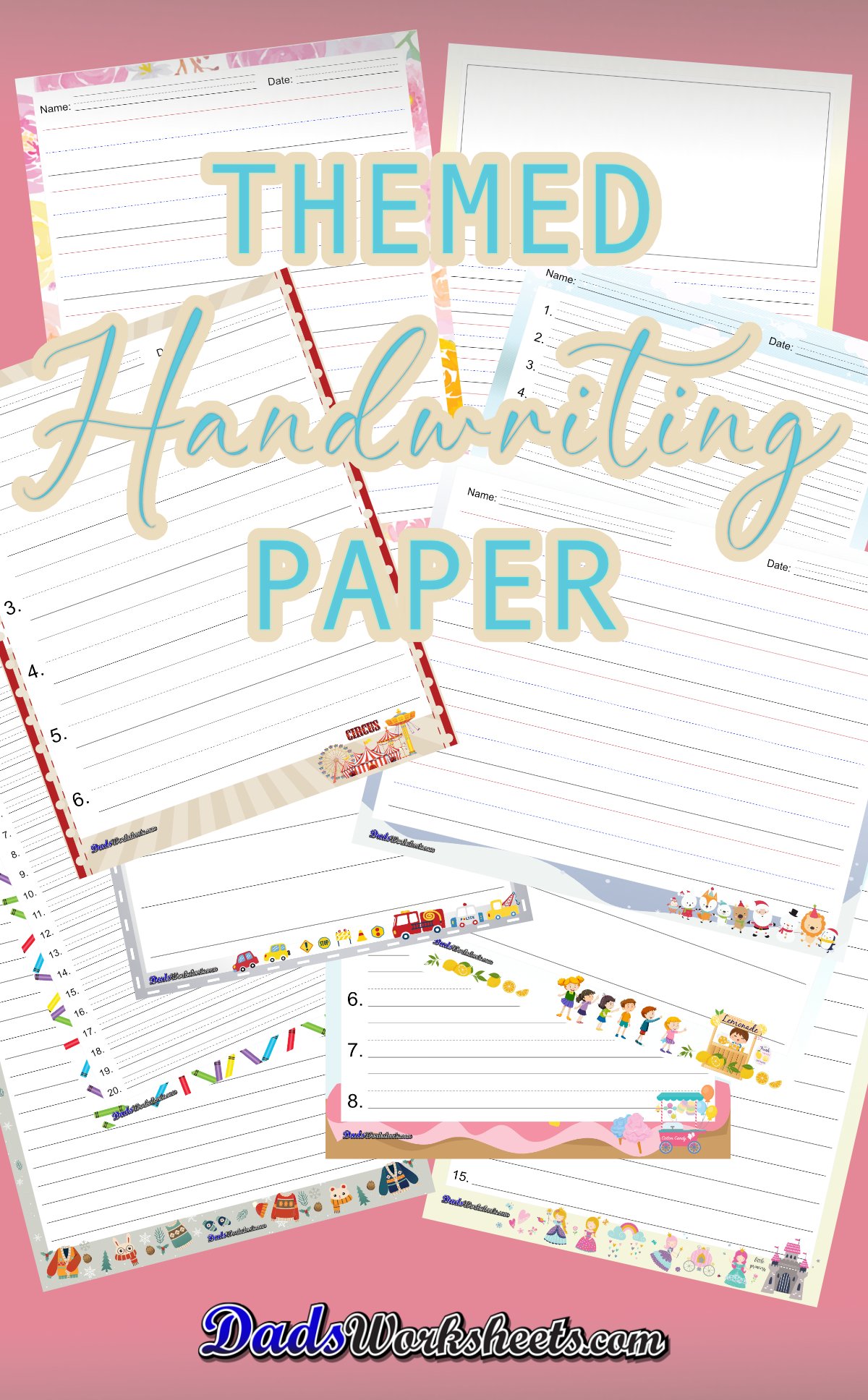Writing Paper Printable for Children, Activity Shelter
