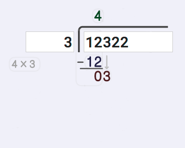 Long Division Calculator Bring Down Step