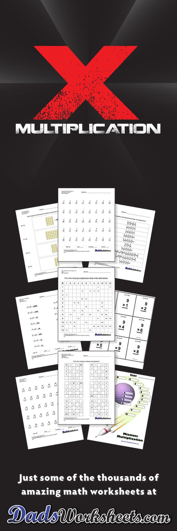 Multiplication Worksheets Dads