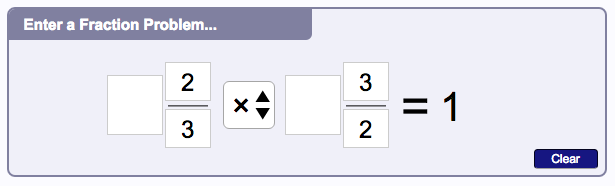 Equivalent Fractions Calculator Chart