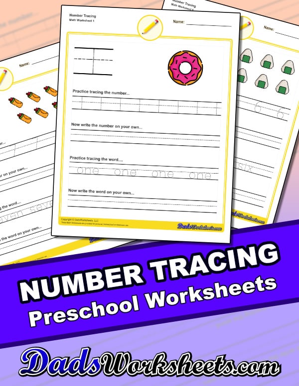 Number Tracing Worksheets