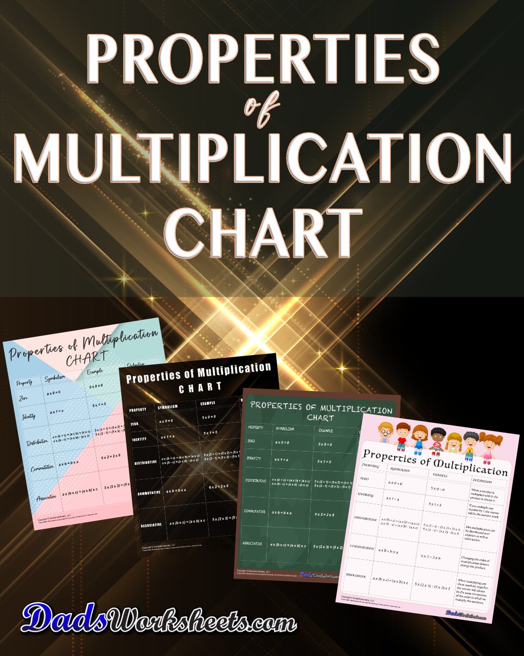 Properties Of Multiplication Chart