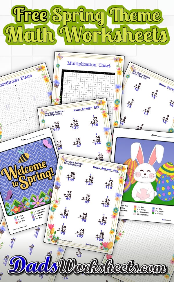Spring math worksheets 2nd grade