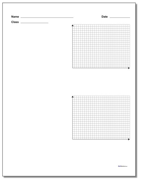Two Problem Quadrant 1 Worksheet Paper