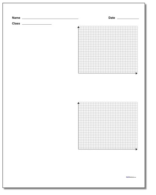 Two Problem Quadrant 1 Worksheet Paper