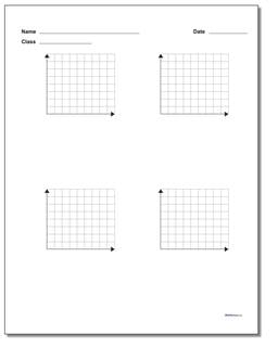 Four Problem Quadrant 1 Worksheet Paper Coordinate Plane