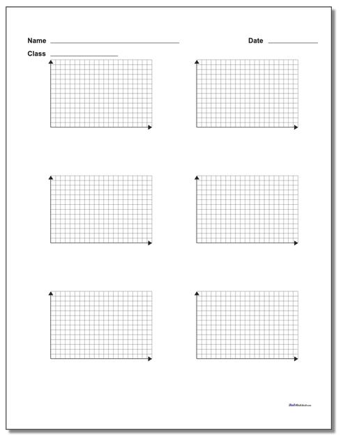 Six Problem Quadrant 1 Worksheet Paper