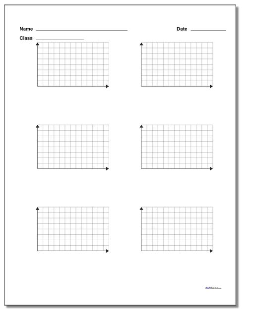 Math Worksheets: Coordinate Plane: Coordinate Plane: Six Problem