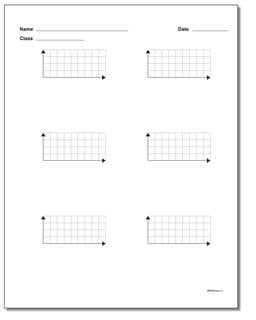 Six Problem Quadrant 1 Worksheet Paper Coordinate Plane