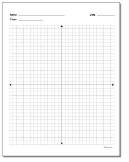 Coordinate Plane Blank Worksheet