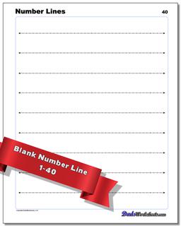 Blank Number Lines Worksheet