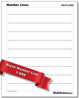 Blank Number Lines Worksheet