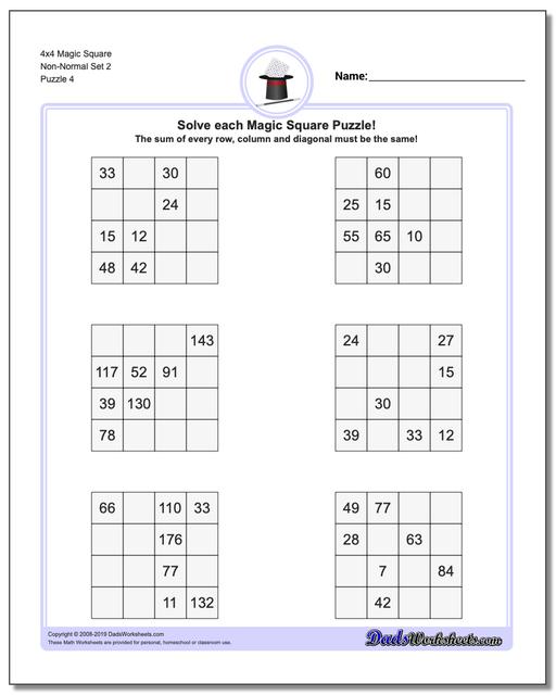 4x4 Magic Square