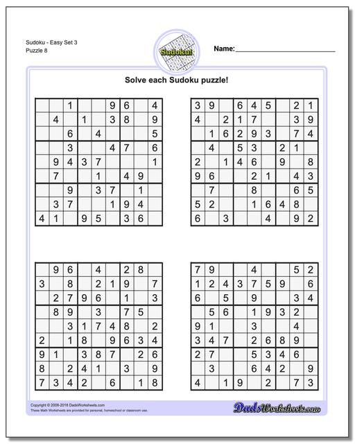 Printable Sudoku Easy That are Crush | Roy Blog