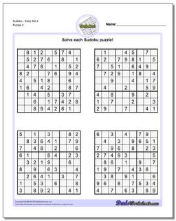 FREE EASY SUDOKU PUZZLE. NO NEED TO REGISTER OR JOIN THIS PAGE - JUST CLICK  ON THE SUDOKU IMAGE AND THE IMAGE WILL OPEN…