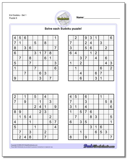 Sudoku Evil