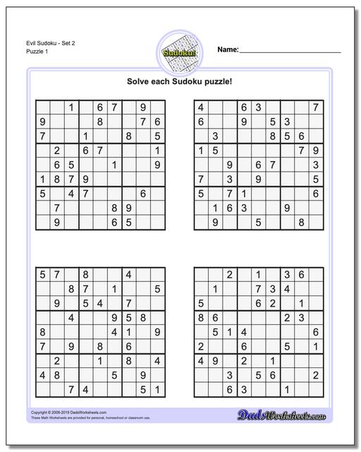 Sudoku Evil