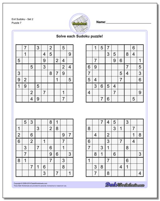 Sudoku Evil