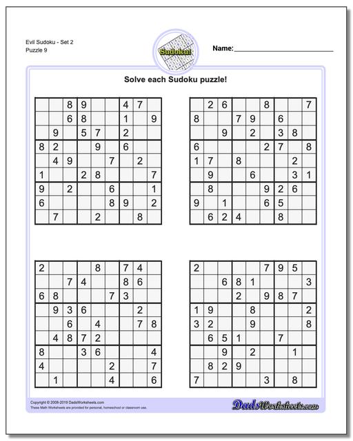 Sudoku Evil