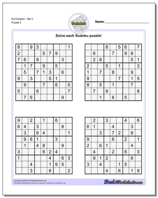 evil sudoku evil sudoku