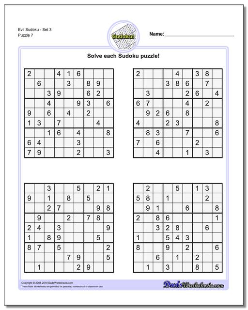 Sudoku Evil