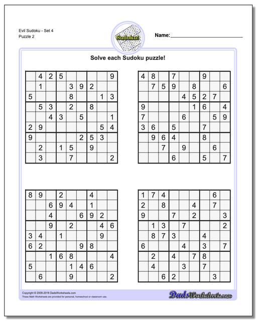 Sudoku Evil