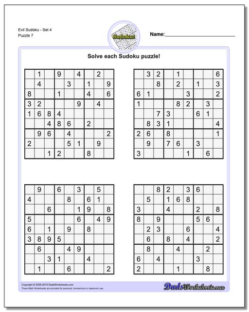 Sudoku - Evil