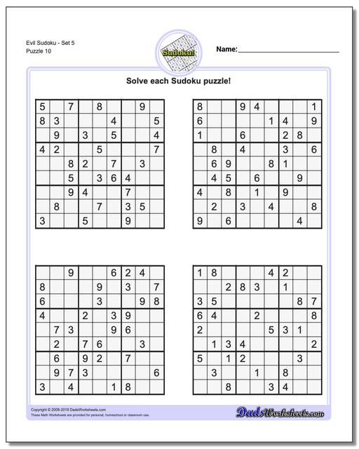 Sudoku Evil