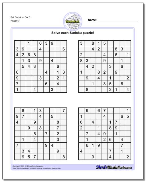 Sudoku Evil