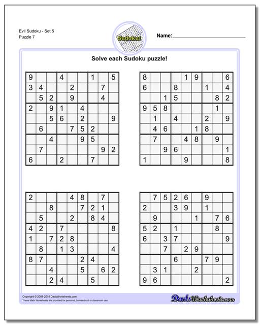 Sudoku - Evil