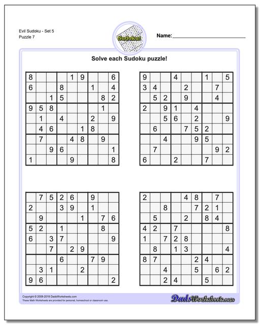 Sudoku Evil