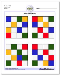 Sudoku for Kids Puzzle Set 2