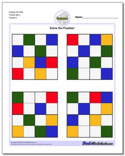 Sudoku for Kids Puzzle Set 2